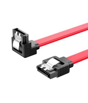 SATA III 6Gbps Data Cable with Locking Latch, 16 Inch (Red)
