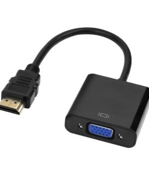 HDMI to VGA Adapter, 1080P Full HD Video Converter (HDMI Male to VGA Female, Black)