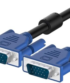 VGA Cable 1.5 Meter Male to Male for Monitor, PC, Laptop & Projector (White)