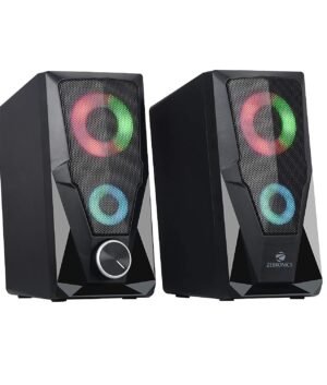 Multimedia USB Powered Speaker with RGB LED & AUX (Black)